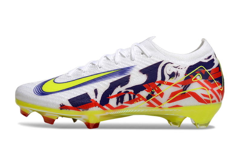 CHUTEIRA NIKE AIR ZOOM MERCURIAL VAPOR 16 ELITE CAMPO - BRANCA E COLORIDA