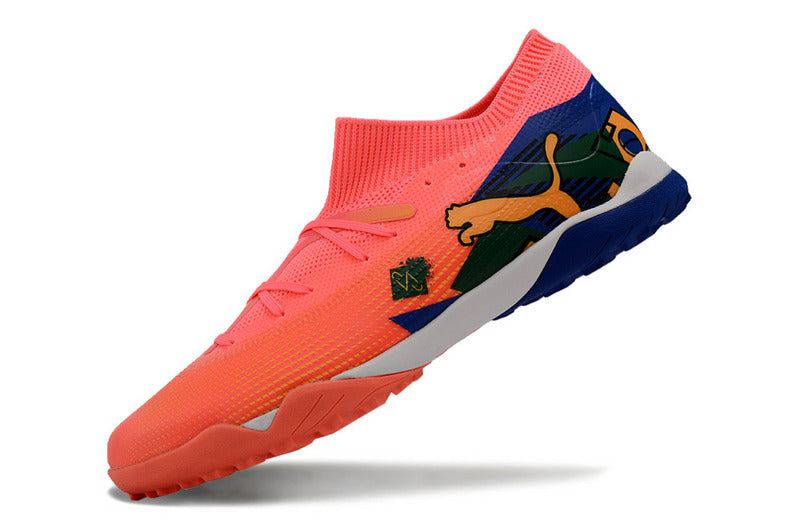 CHUTEIRA PUMA FUTURE 7 ULTIMATE SOCIETY - VERMELHA E AZUL