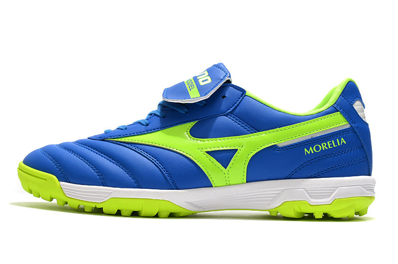 CHUTEIRA MIZUNO MORELIA II SOCIETY - AZUL E VERDE