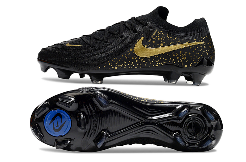 CHUTEIRA NIKE PHANTOM GX II ELITE CAMPO - PRETA E DOURADA