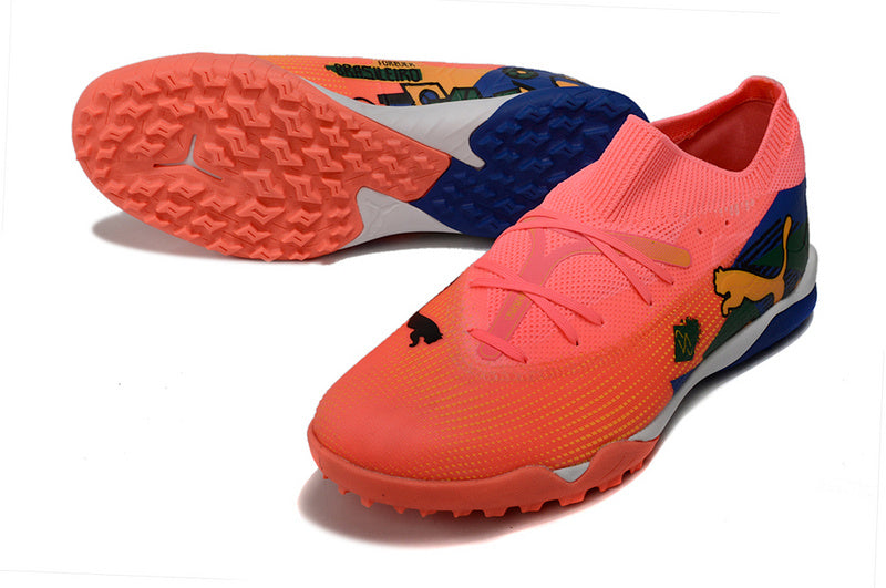 CHUTEIRA PUMA FUTURE 7 ULTIMATE SOCIETY - VERMELHA E AZUL