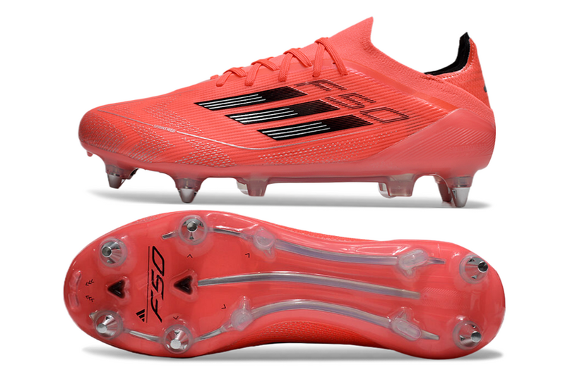 ADIDAS F50.1 ELITE TRAVA MISTA "VIVID HORIZON" - VERMELHA