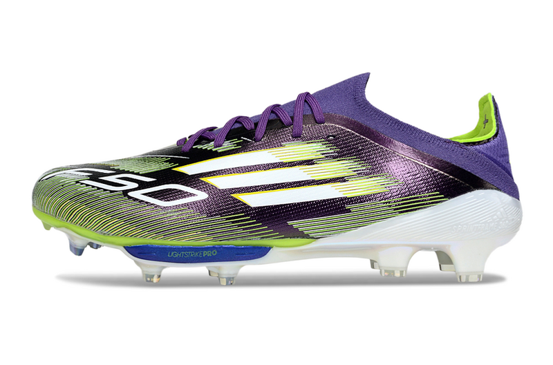 CHUTEIRA ADIDAS F50.1 LIGHTSTRIKE PRO ELITE CAMPO - ROXA E VERDE