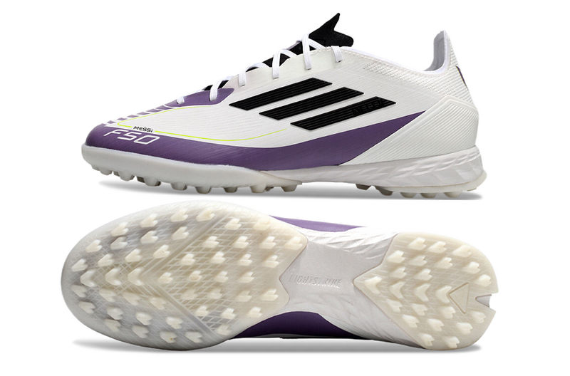 CHUTEIRA ADIDAS F50 SOCIETY - BRANCA E ROXA