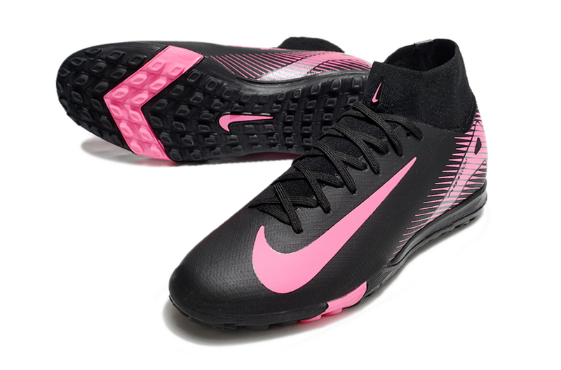 CHUTEIRA NIKE MERCURIAL AIR ZOOM SUPERFLY 10 ELITE SOCIETY - PRETA E ROSA