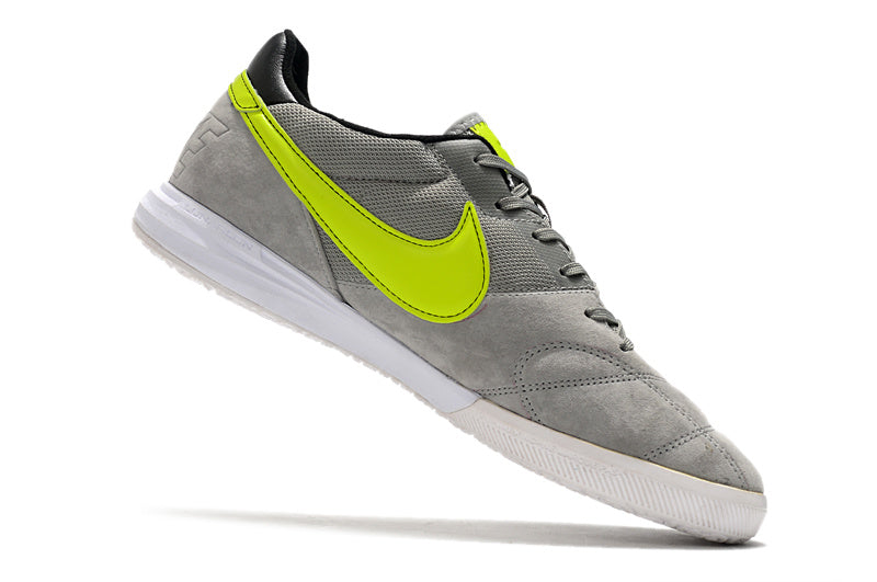CHUTEIRA NIKE PREMIER II SALA FUTSAL - CINZA E AMARELA