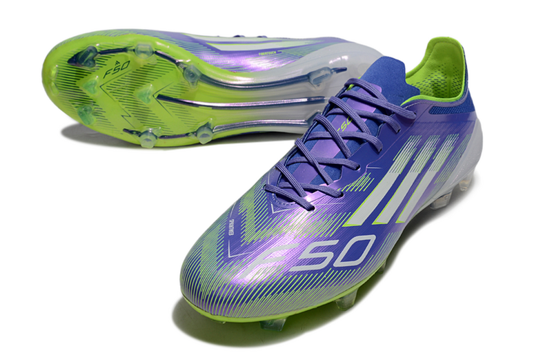 CHUTEIRA ADIDAS F50 ELITE CAMPO - AZUL E VERDE