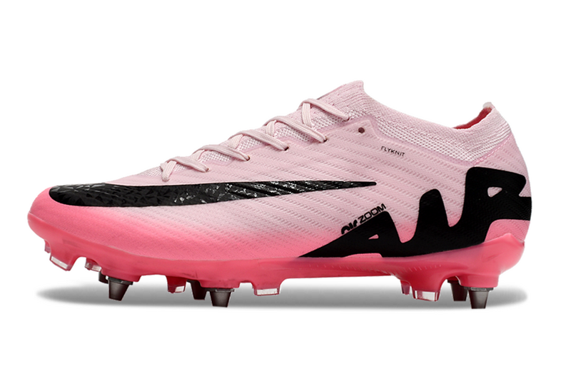 CHUTEIRA NIKE AIR ZOOM MERCURIAL VAPOR 15 ELITE TRAVA MISTA "MAD BRILLIANCE" - ROSA E PRETA