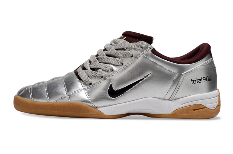 CHUTEIRA NIKE TOTAL 90 III FUTSAL - CINZA E VINHO