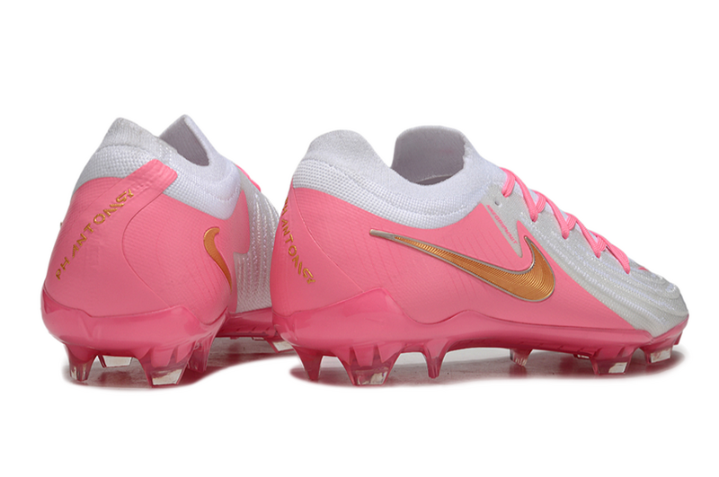 CHUTEIRA NIKE PHANTOM GX II ELITE CAMPO - BRANCA E ROSA