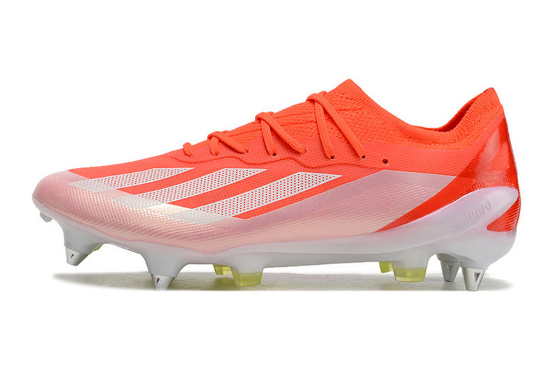 ADIDAS X CRAZYFAST.1 TRAVA MISTA "ENERGY CITRUS" - LARANJA E BRANCA