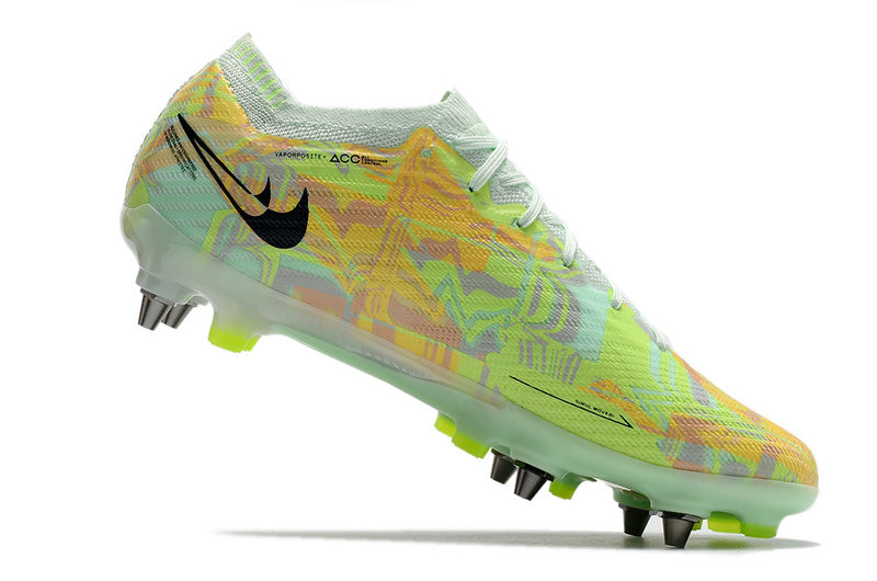 CHUTEIRA NIKE AIR ZOOM MERCURIAL VAPOR 15 ELITE TRAVA MISTA "BONDED" - VERDE