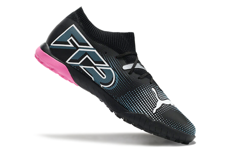 CHUTEIRA PUMA FUTURE 7 ULTIMATE SOCIETY - PRETA E ROSA