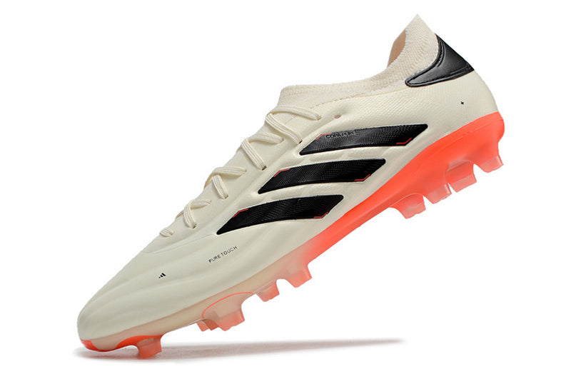 CHUTEIRA ADIDAS COPA PURE II CAMPO "SOLAR ENERGY" - BRANCA E LARANJA