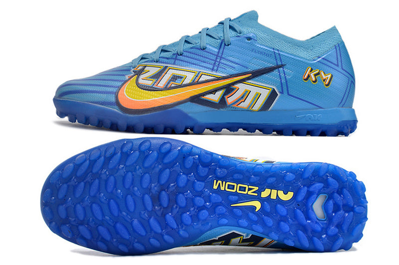 CHUTEIRA NIKE MERCURIAL AIR ZOOM VAPOR 15 ELITE SOCIETY "MBAPPÉ COMIC" - AZUL