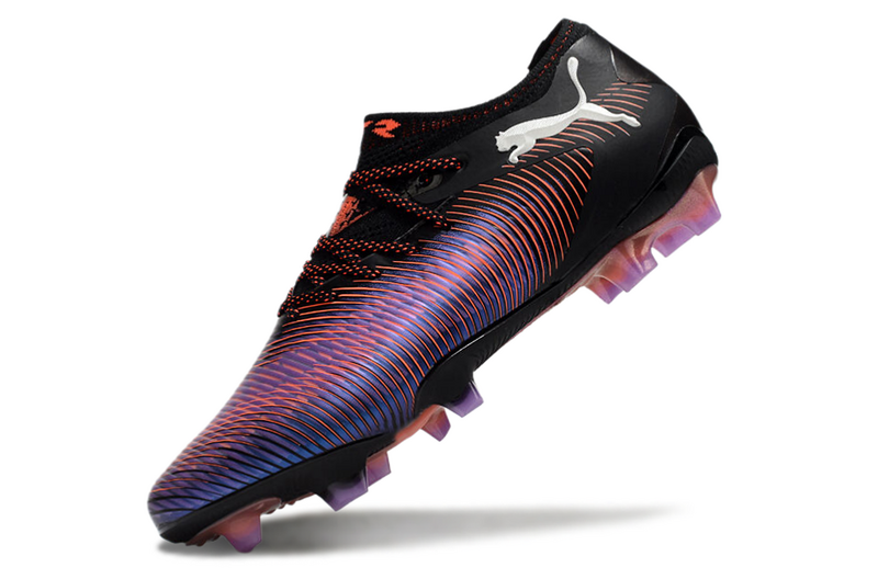 CHUTEIRA PUMA FUTURE 8 ULTIMATE LOW CAMPO - PRETA E ROXA