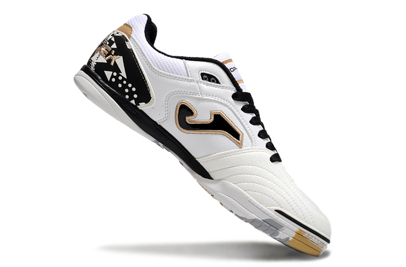 CHUTEIRA JOMA TOP FLEX FUTSAL - BRANCA E PRETA