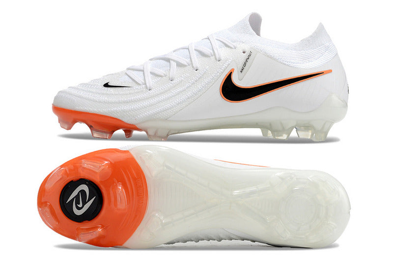 CHUTEIRA NIKE PHANTOM GX II ELITE CAMPO - BRANCA E LARANJA