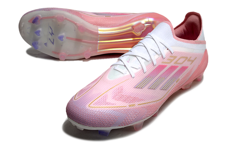 ADIDAS F50.1 ELITE CAMPO "LAMINE YAMAL 304" - BRANCA E ROSA