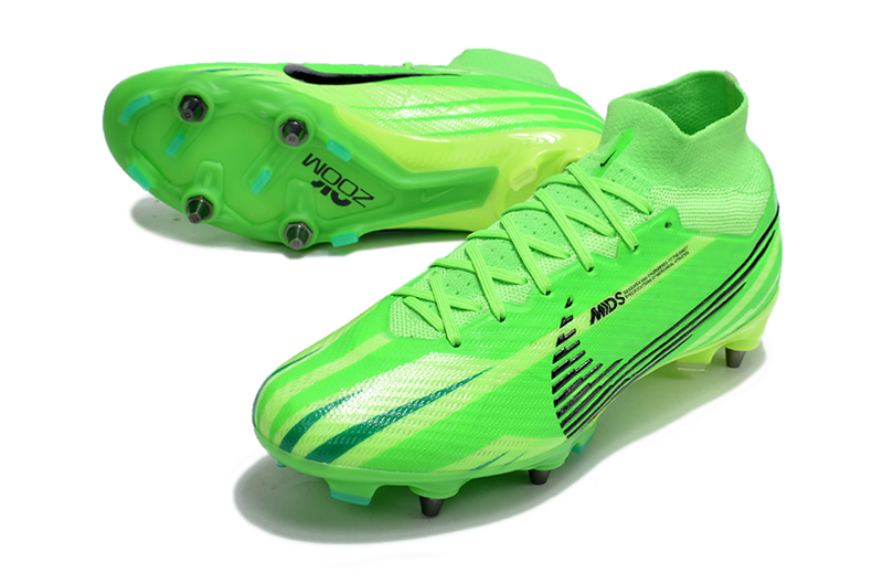 CHUTEIRA NIKE AIR ZOOM MERCURIAL SUPERFLY 9 ELITE TRAVA MISTA "DREAM SPEED 8" - VERDE