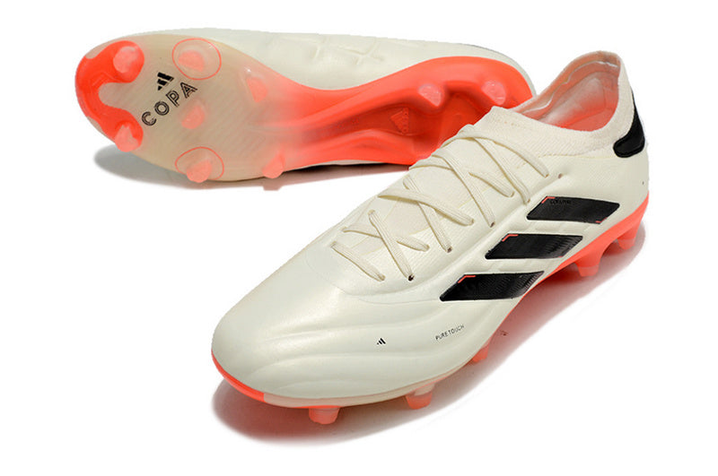 CHUTEIRA ADIDAS COPA PURE II CAMPO "SOLAR ENERGY" - BRANCA E LARANJA