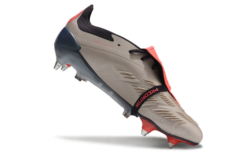 ADIDAS PREDATOR 24 FT ELITE TRAVA MISTA "VIVID HORIZON" - CINZA E LARANJA