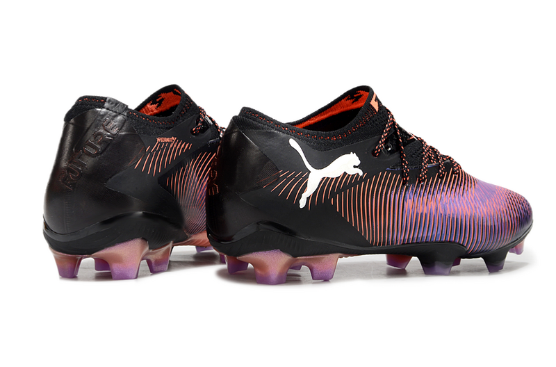 CHUTEIRA PUMA FUTURE 8 ULTIMATE LOW CAMPO - PRETA E ROXA