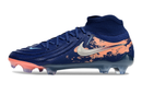 CHUTEIRA NIKE PHANTOM LUNA II ERLING HAALAND ELITE CAMPO "FORCE 9" - AZUL E LARANJA