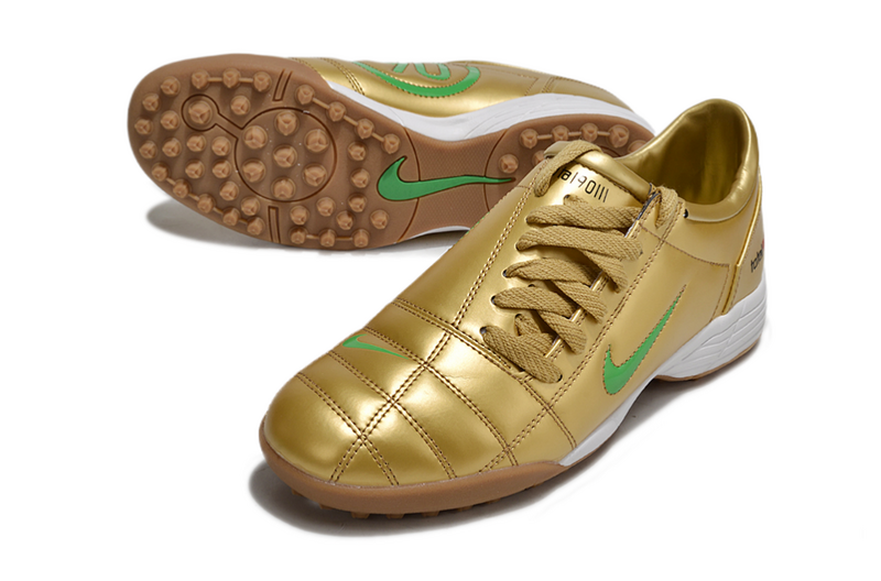 CHUTEIRA NIKE TOTAL 90 III SOCIETY - DOURADA E VERDE