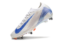 CHUTEIRA NIKE AIR ZOOM MERCURIAL VAPOR 16 ELITE TRAVA MISTA "BLUEPRINT" - BRANCA E AZUL