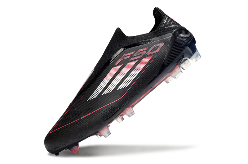 ADIDAS F50 LACELESS ELITE CAMPO "STEALTH VICTORY" - PRETA E VERMELHA