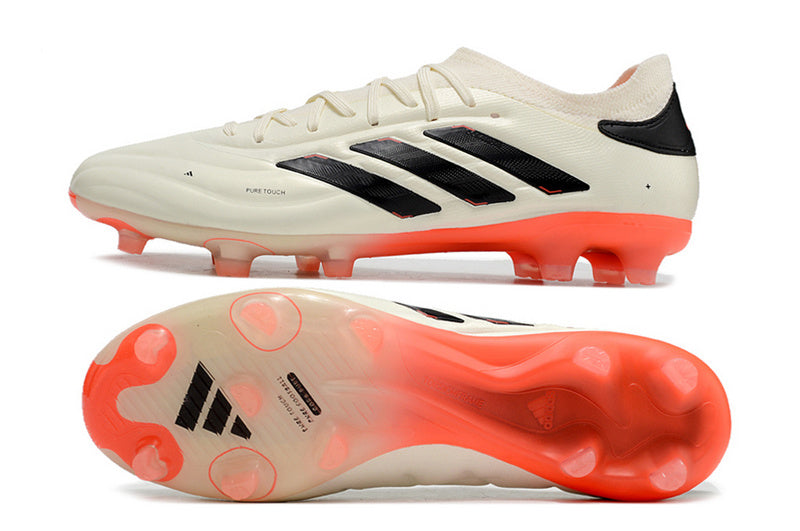 CHUTEIRA ADIDAS COPA PURE II CAMPO "SOLAR ENERGY" - BRANCA E LARANJA