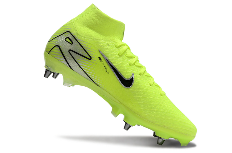 CHUTEIRA NIKE AIR ZOOM MERCURIAL SUPERFLY 10 ELITE TRAVA MISTA "MAD VOLTAGE" - VERDE