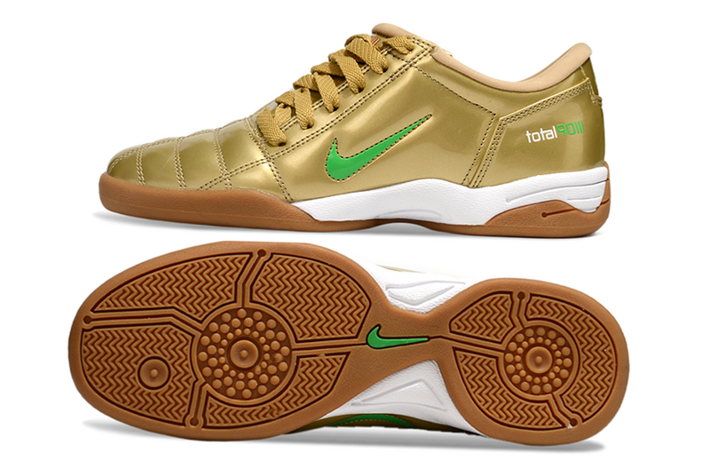 CHUTEIRA NIKE TOTAL 90 III FUTSAL - DOURADA E VERDE