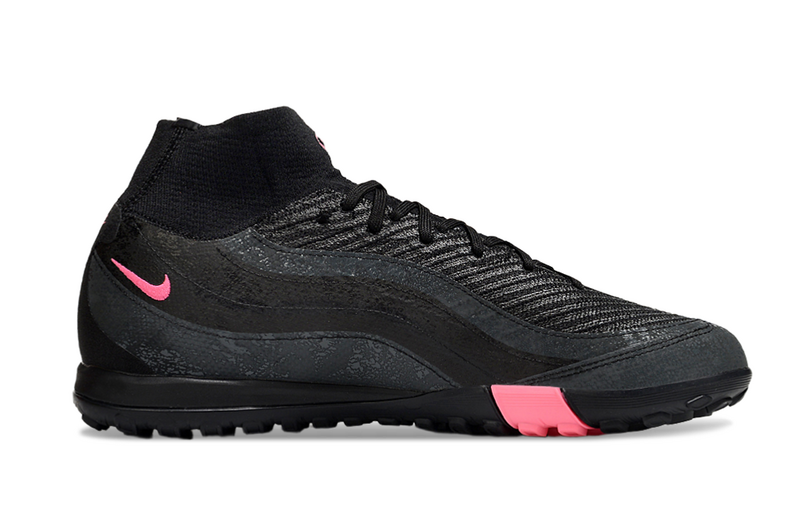CHUTEIRA NIKE MERCURIAL AIR ZOOM SUPERFLY 10 ELITE SOCIETY "AIR MAX 95" - PRETA E ROSA
