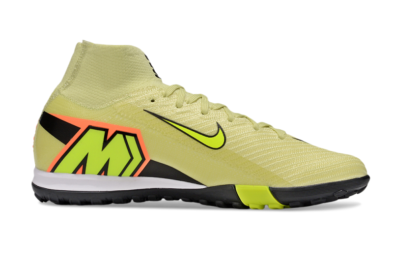 CHUTEIRA NIKE MERCURIAL AIR ZOOM SUPERFLY 10 ELITE SOCIETY "MAX VOLTAGE" - AMARELA E VERDE