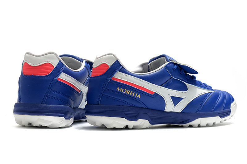 CHUTEIRA MIZUNO MORELIA II SOCIETY - AZUL E BRANCA