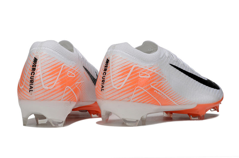CHUTEIRA NIKE AIR ZOOM MERCURIAL VAPOR 16 ELITE CAMPO - BRANCA E LARANJA