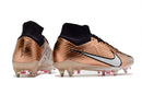 CHUTEIRA NIKE AIR ZOOM MERCURIAL SUPERFLY 9 ELITE TRAVA MISTA FIXA "GENERATION" - COBRE