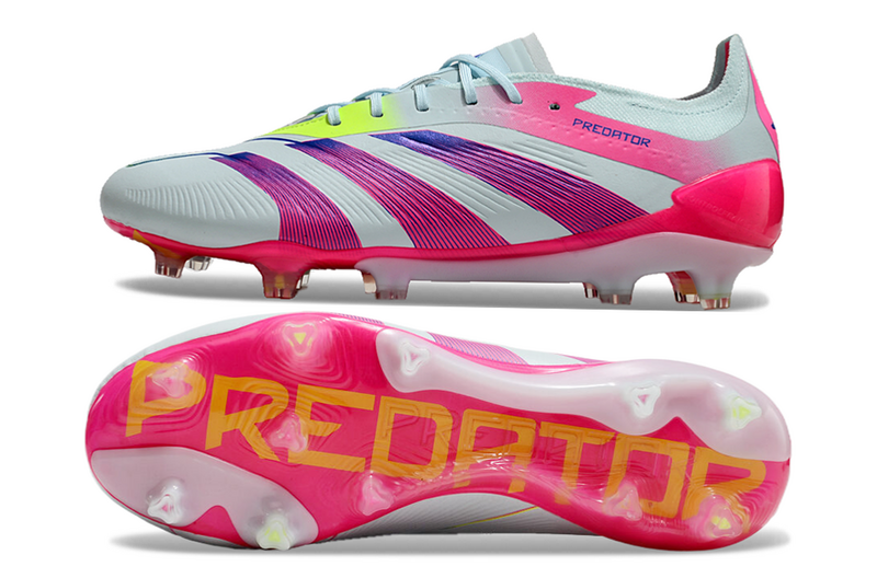 ADIDAS PREDATOR 24 ELITE CAMPO "STELLAR ICON" - BRANCA E ROSA