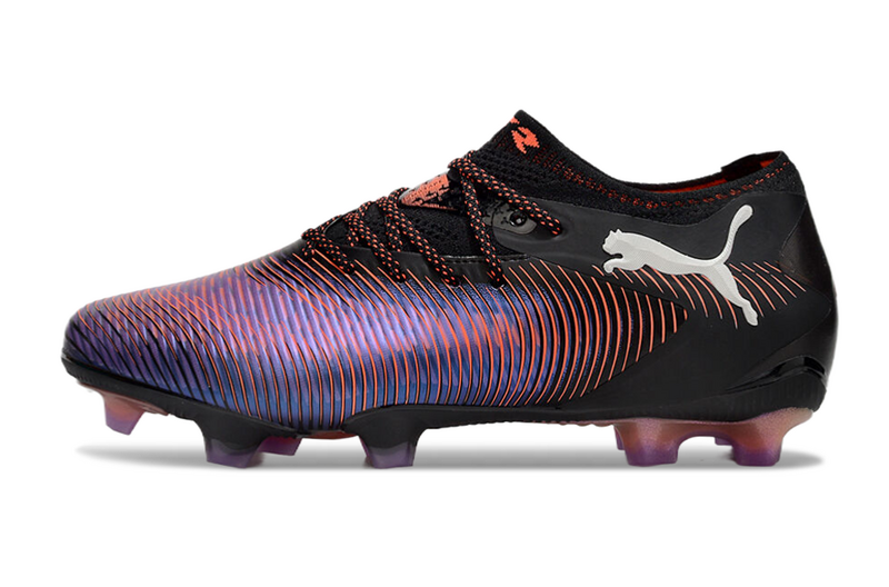 CHUTEIRA PUMA FUTURE 8 ULTIMATE LOW CAMPO - PRETA E ROXA