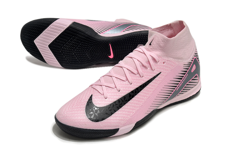 CHUTEIRA NIKE AIR ZOOM MERCURIAL SUPERFLY 10 ELITE FUTSAL - ROSA E PRETA