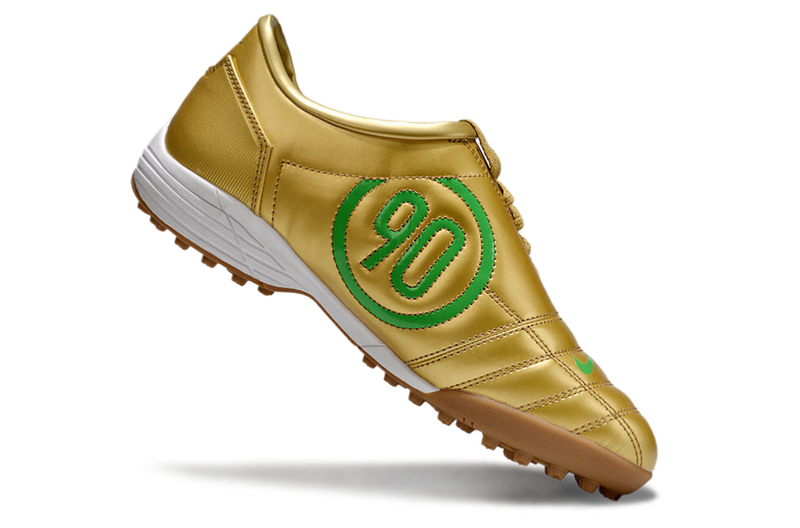 CHUTEIRA NIKE TOTAL 90 III SOCIETY - DOURADA E VERDE