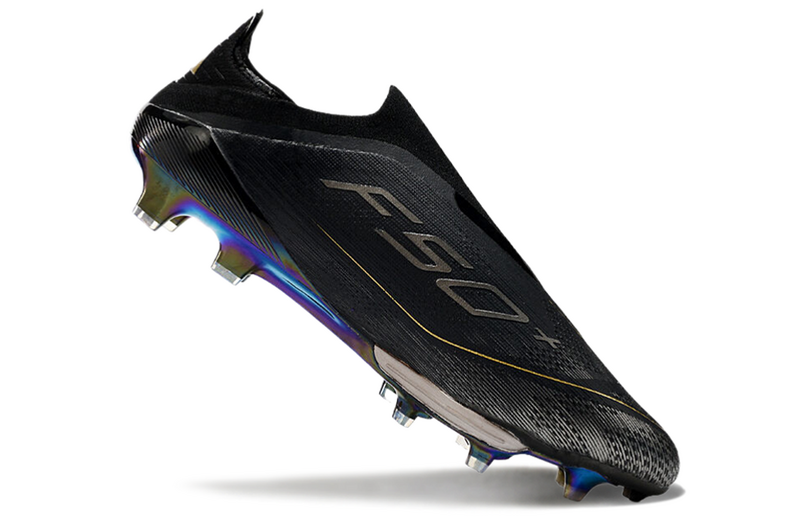 CHUTEIRA ADIDAS F50 LACELESS LIGHTSTRIKE PRO ELITE CAMPO "DARK SPARK" – PRETA