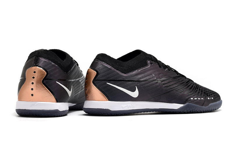 CHUTEIRA NIKE AIR ZOOM MERCURIAL VAPOR 15 ELITE FUTSAL "2001" - PRETA E COBRE