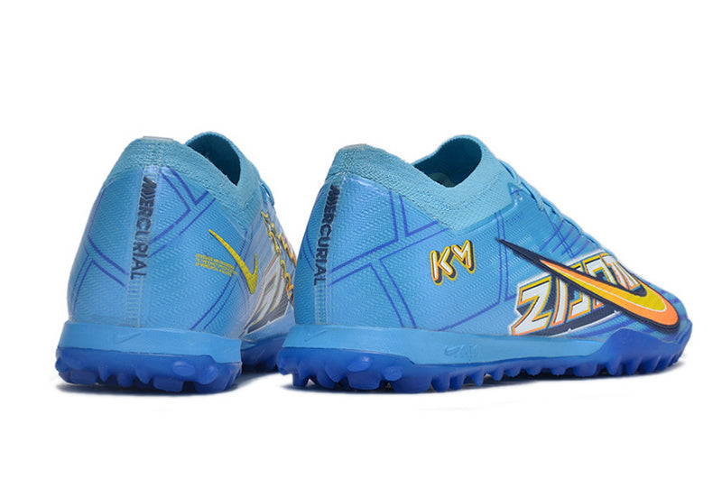 CHUTEIRA NIKE MERCURIAL AIR ZOOM VAPOR 15 ELITE SOCIETY "MBAPPÉ COMIC" - AZUL