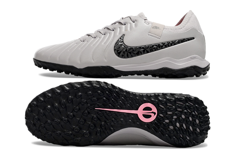 CHUTEIRA NIKE TIEMPO LEGEND 10 SOCIETY "RESING GEM" - CINZA E PRETA