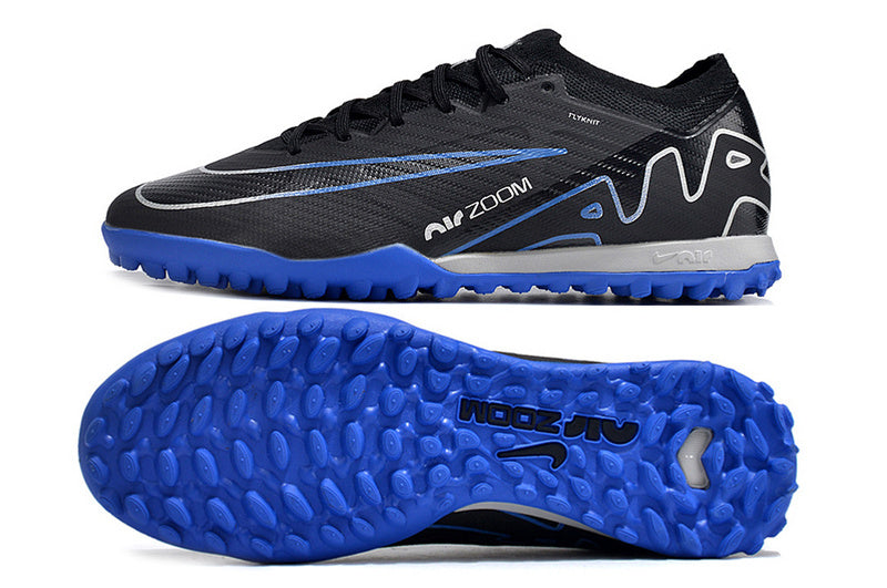 CHUTEIRA NIKE  MERCURIAL AIR ZOOM VAPOR 15 ELITE SOCIETY "SHADOW" - PRETA E AZUL