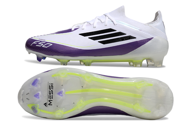ADIDAS F50.1 ELITE CAMPO "TRIUNFO ESTELAR" - BRANCA E ROXO
