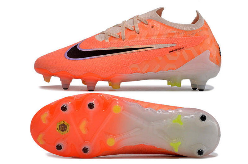 CHUTEIRA NIKE GX ELITE TRAVA MISTA FIXA - LARANJA
